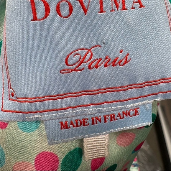 Dovima Silk Ruffle Sleeve Tie Waist Maxi Dress Size Medium - Picture 12 of 13